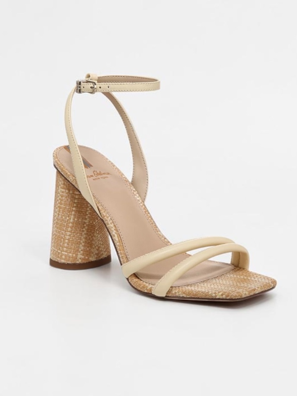 🌻EUC Sam Edelman Kia Strappy Dress Sandal Square Toe Block Heel Ankle Strap 10W